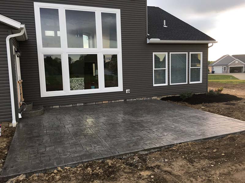 Réalisation LTI Construct 16 — béton imprimé à Compiègne